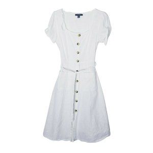 Primark Belted Button Dress Women Size 6